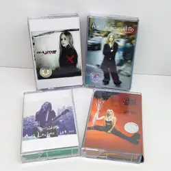 New Avril Ramona Lavigne Music Magnetic Tape Under My Skin Album 4pcs Cassettes Cosplay Walkman Recorder Car Soundtracks Box