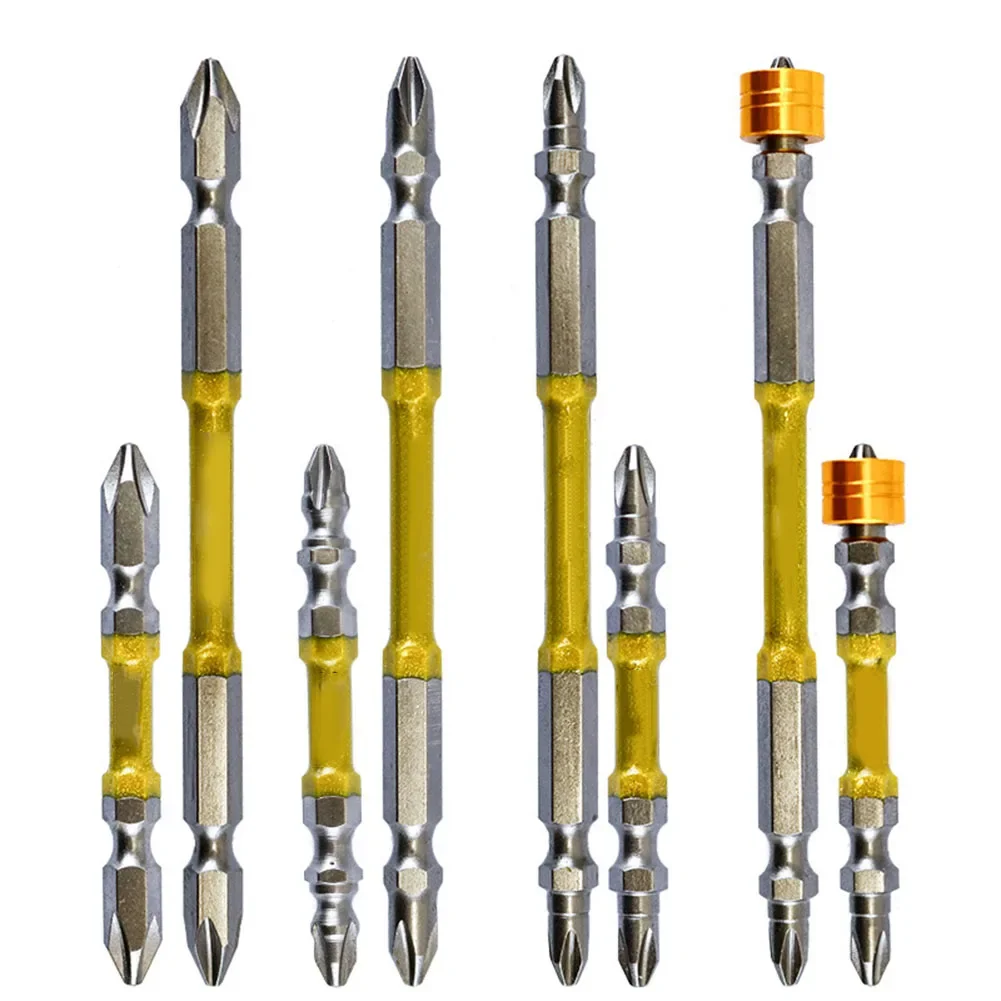 

1PC 65-110mm PH2 Screwdriver Bits Double Head With Magnetic Ring Electric ScrewDriver For Furniture Home Improvement