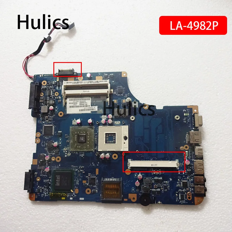 

Hulics Used Laptop Motherboard DDR3 K000086430 K000086470 KSWAA LA-4982P For Toshiba L500 L505 L550 L555