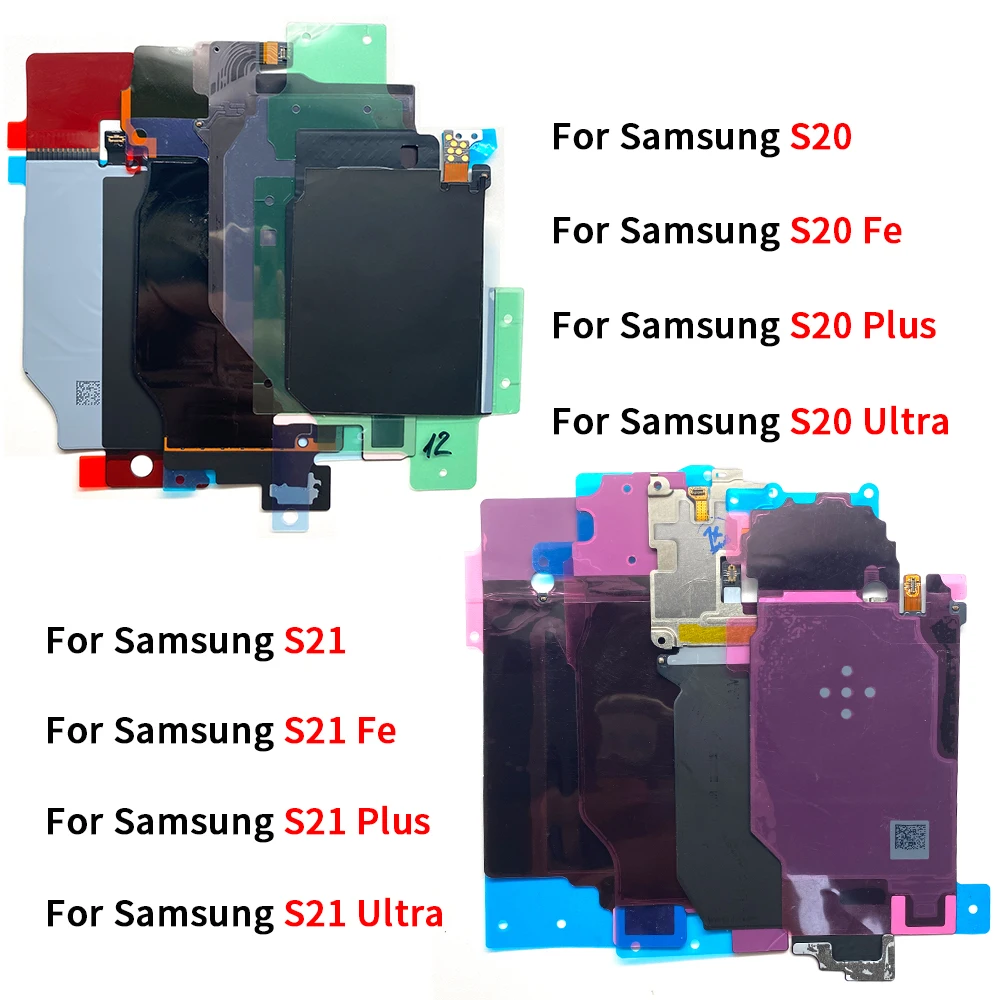 10Pcs\Lot NFC Flex Cable Replacement New For Samsung S23 S22 S21 S20 Fe Plus Ultra NFC Module Antenna Flex Cable