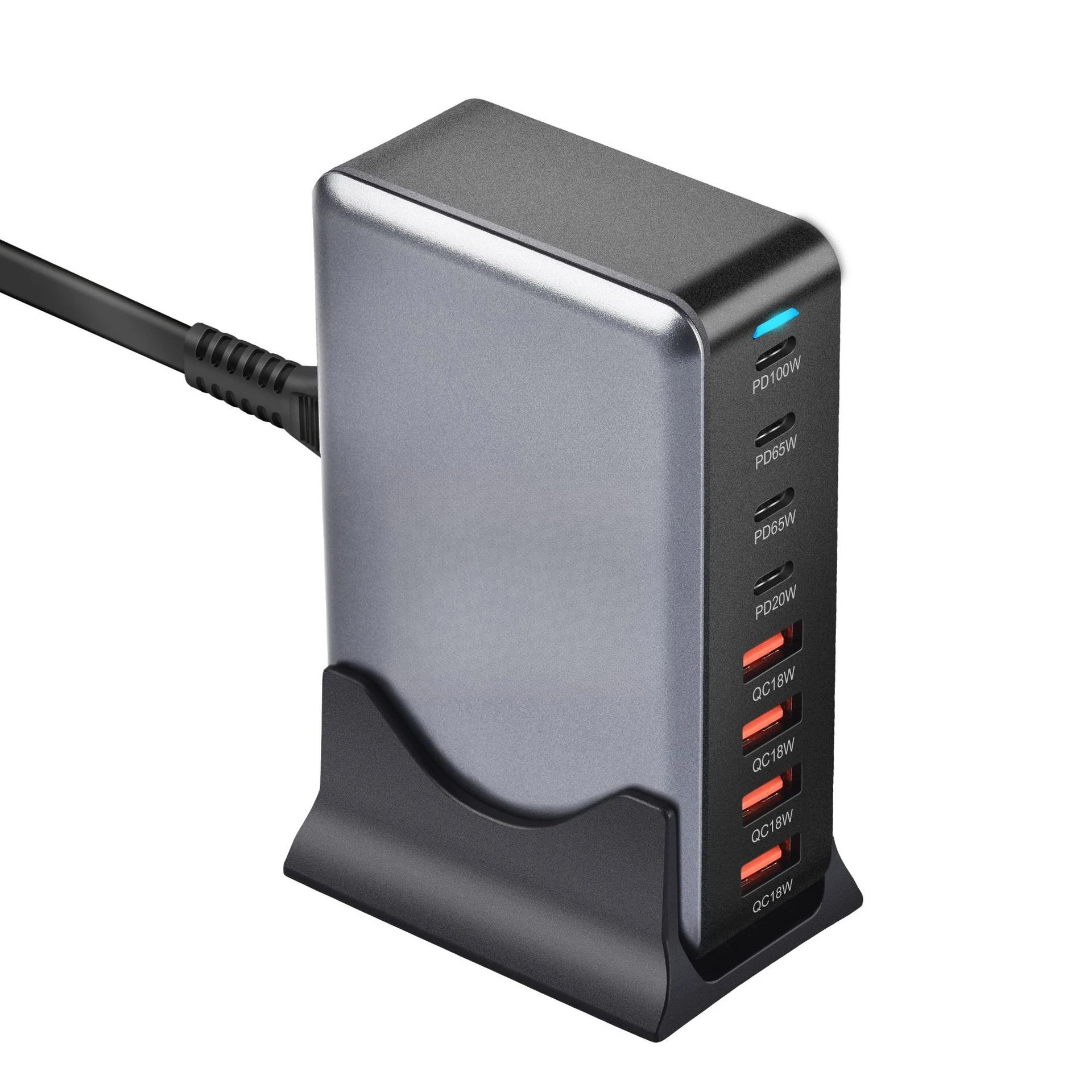 

320W desktop PD charger 4A4C gallium nitride 8-port PD charger, new 320W multi-function PD charger