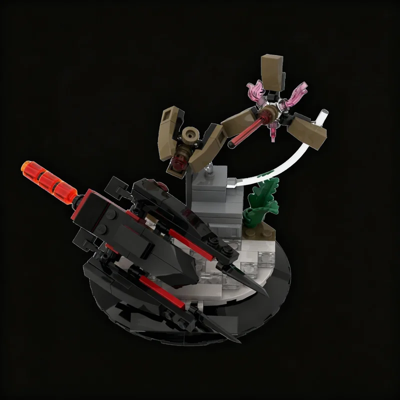 151 pièces MOC Destiny 2 Nessus Modèle de jouet en blocs de construction Architecture Cadeaux de Noël Briques à assembler Anniversaire Éducation créative