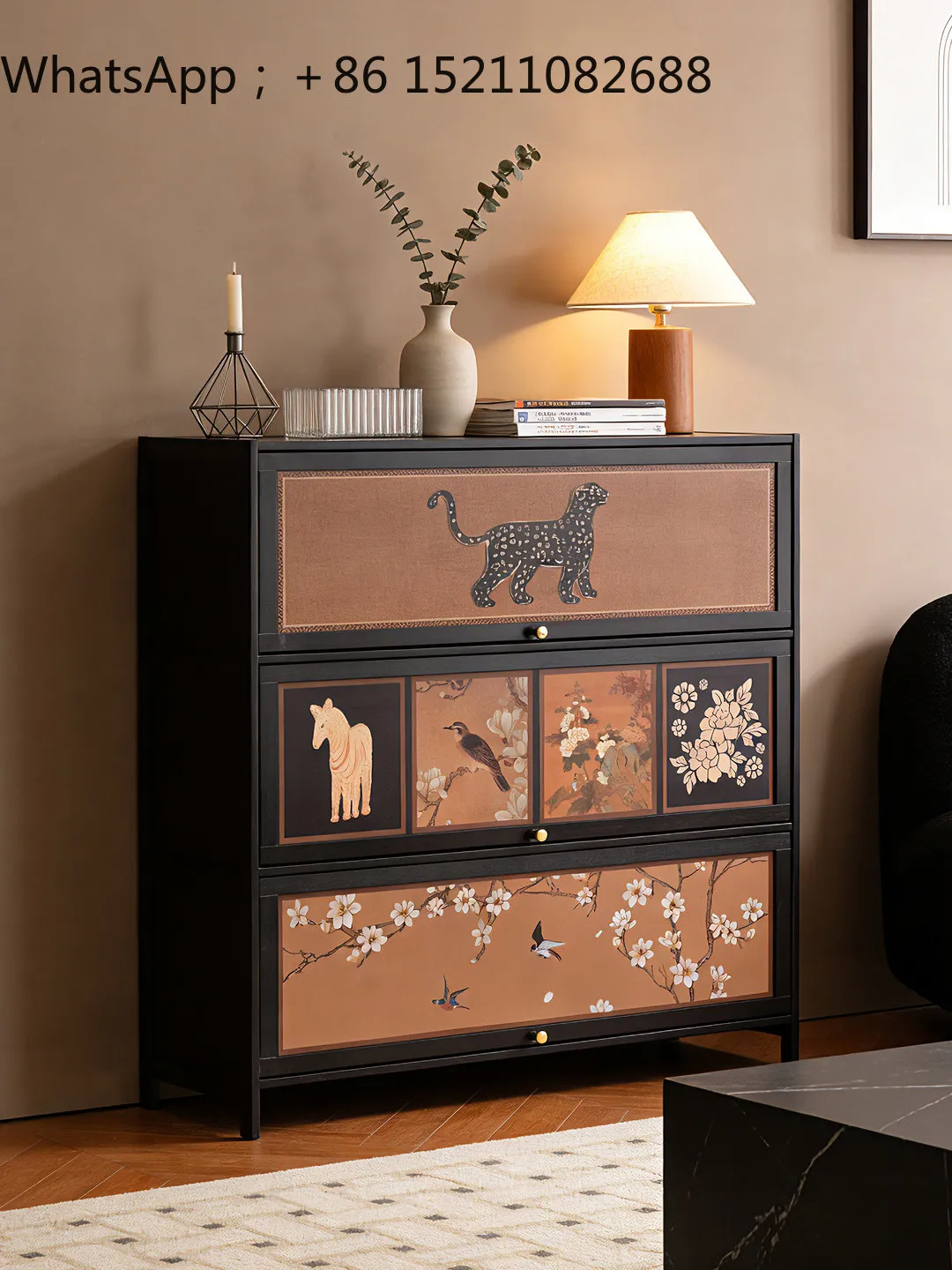 LLY chest of drawers bedroom bedside tail cabinet shelf storage locker bucket cabinet living room against the wall