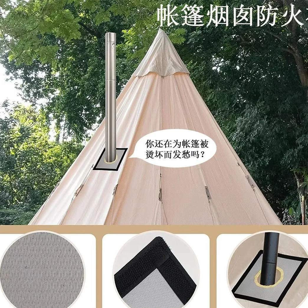 Fireproof Cloth, High-temperature Resistant Insulation Pad, Flame-retardant Cloth, Fiberglass Outdoor Tent, Firewood Stove