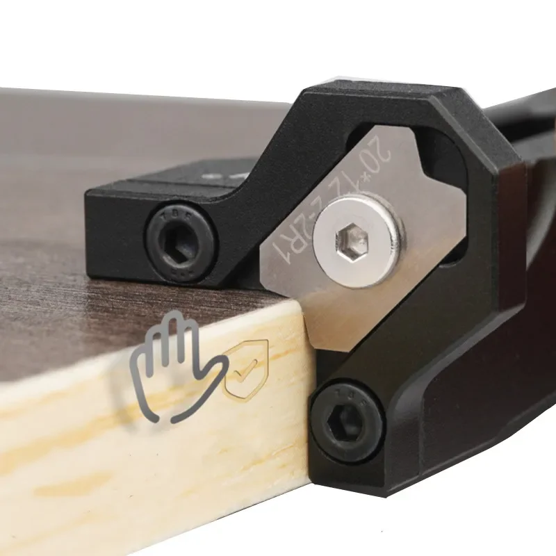 Woodworking Edge Banding Corner Arc Trimming Tool - Quick Edge Deburring Manual Fillet Scraper Chamfer Planer
