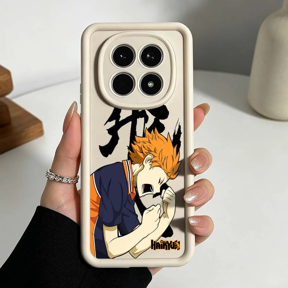 Haikyuu Handsome Phone Case For Xiaomi Redmi Note 15 14 13 12 11 10 14S 11S Pro Plus 5G Eye Ladder Silicone Cover view 4