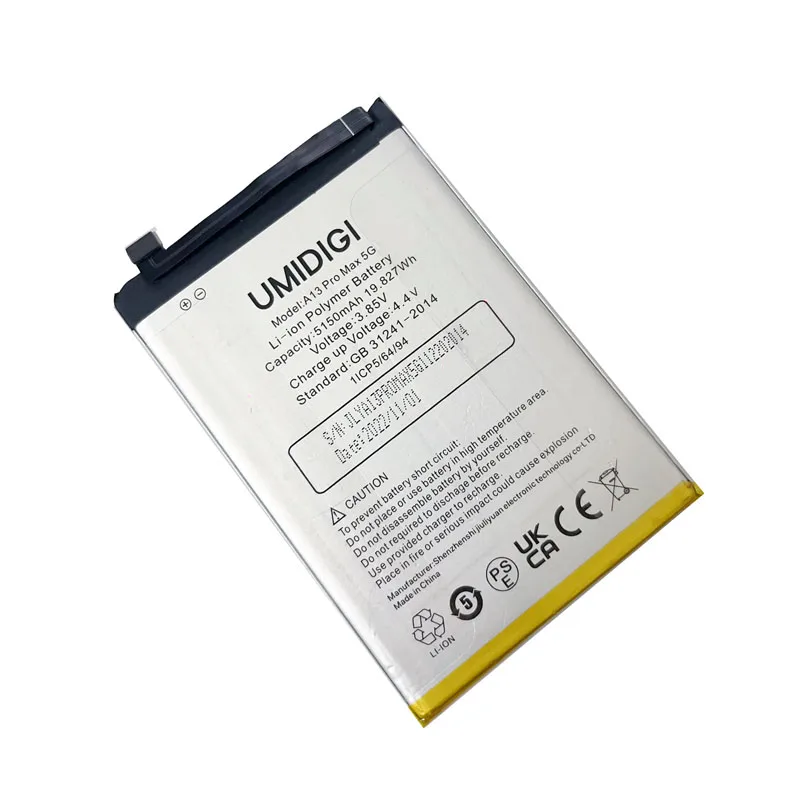 Roson for UMIDIGI A13 Pro Max 5G Battery 5150mAh 100% Original New Replacement Parts Phone Accessory Accumulators With Tools