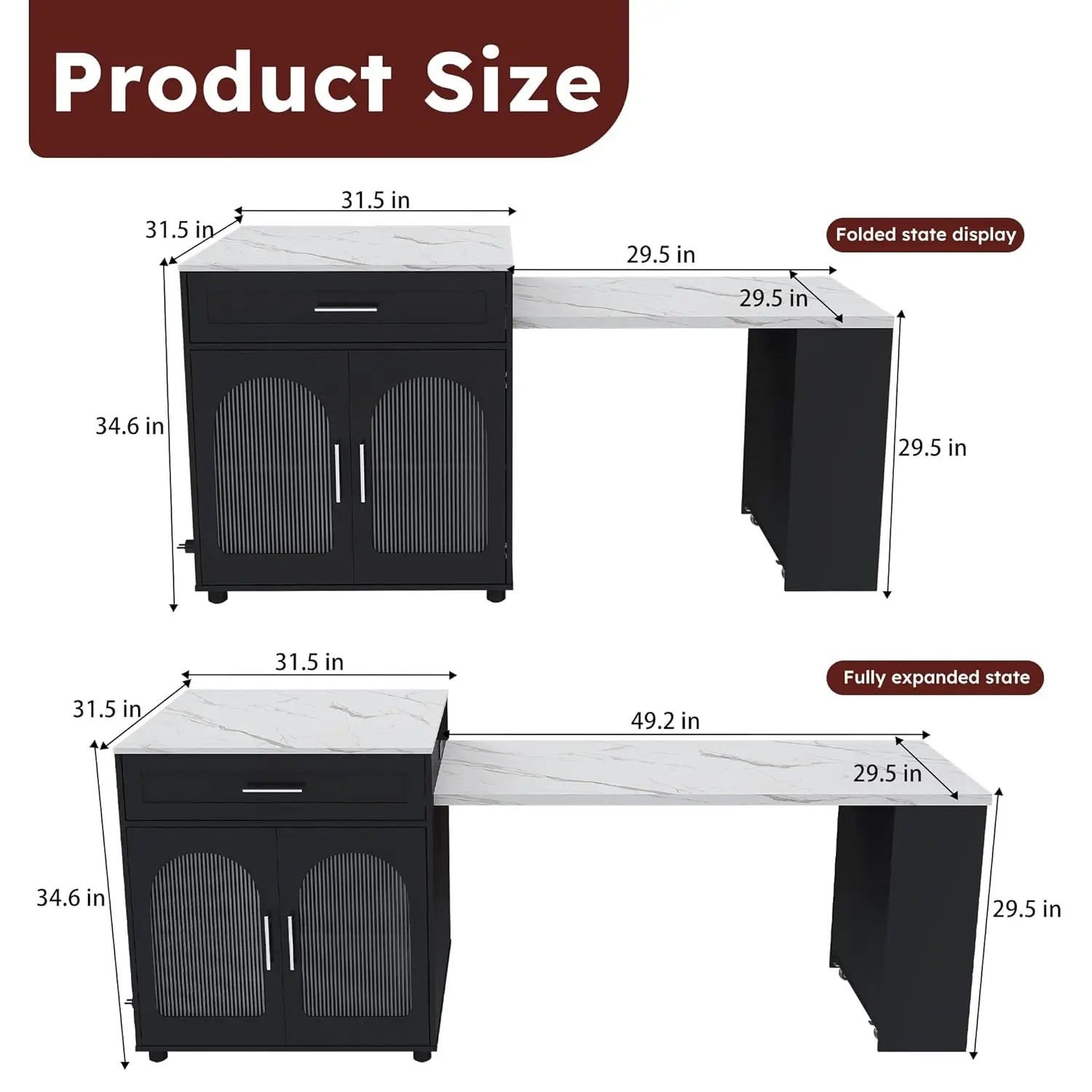 Thumbnail 2 - #6 Trending Kitchen Island Carts Right Now