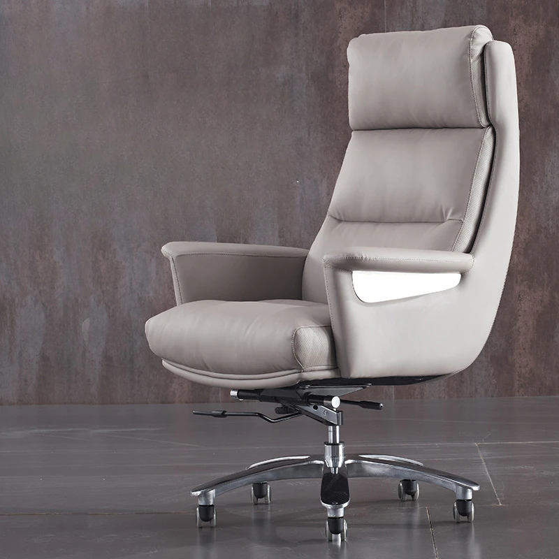 NEW Boss's chair made of genuine leather for home use, modern and minimalist computer chair