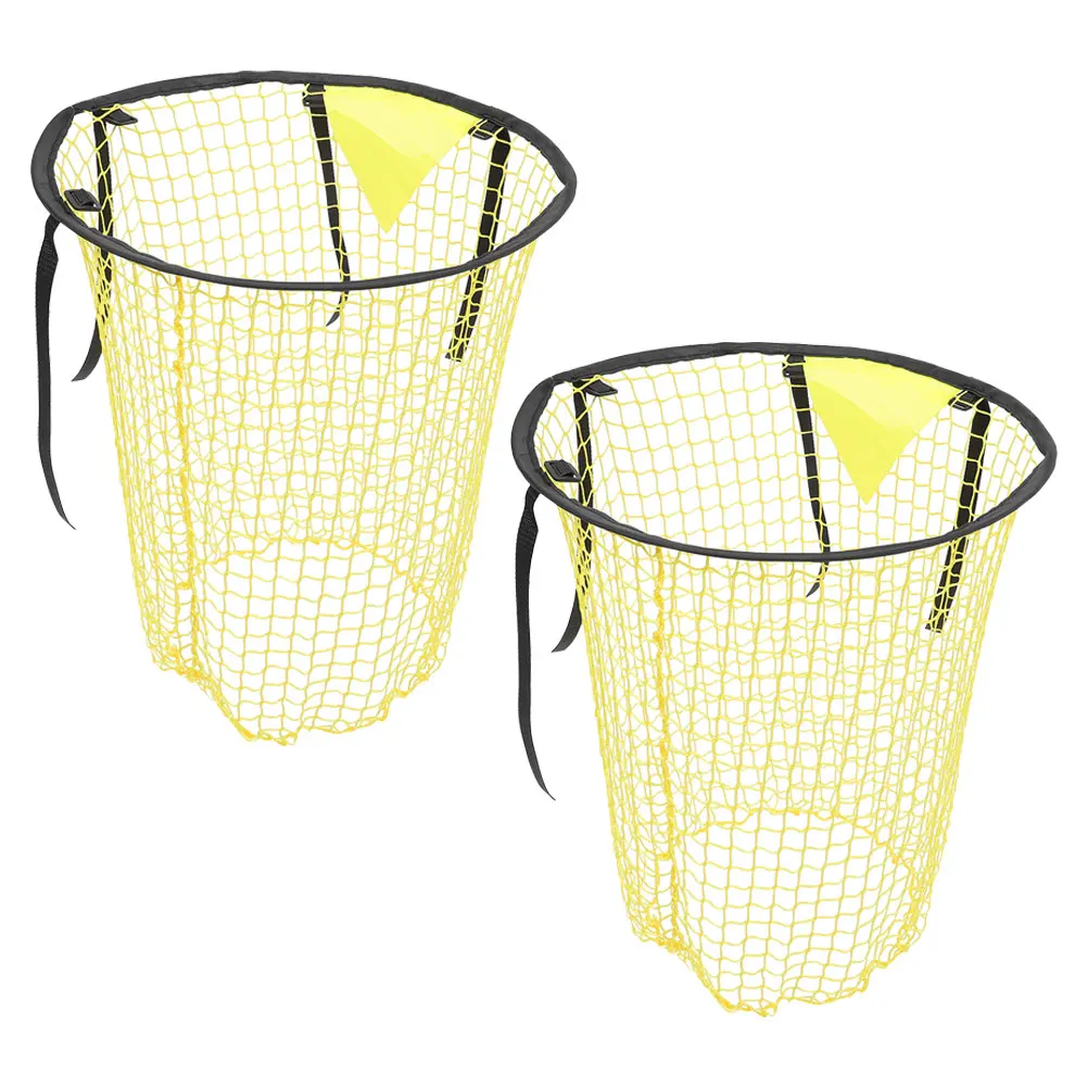 2 قطعة شبكة هدف كرة القدم قوي النايلون كرة القدم الهدف ركل شبكات المحمولة معدات رياضية صغيرة الشباب التدريب الداخلي في الهواء الطلق