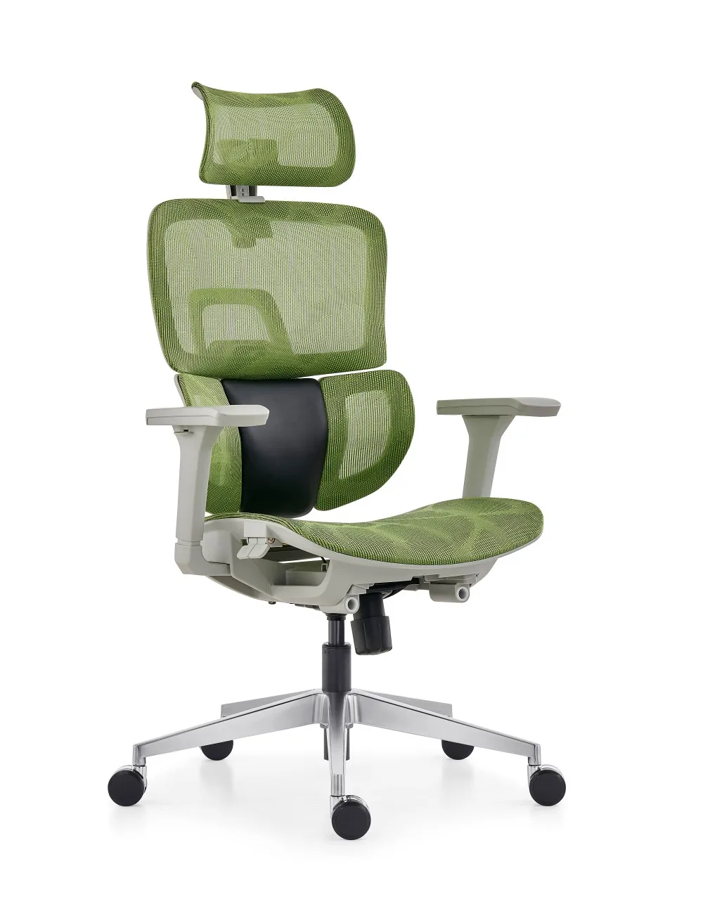 2025 Modern Design Mustard Manager Office Chair Full Mesh Swivel Adjustable Headrest Fabric Material  Office or Guest Use