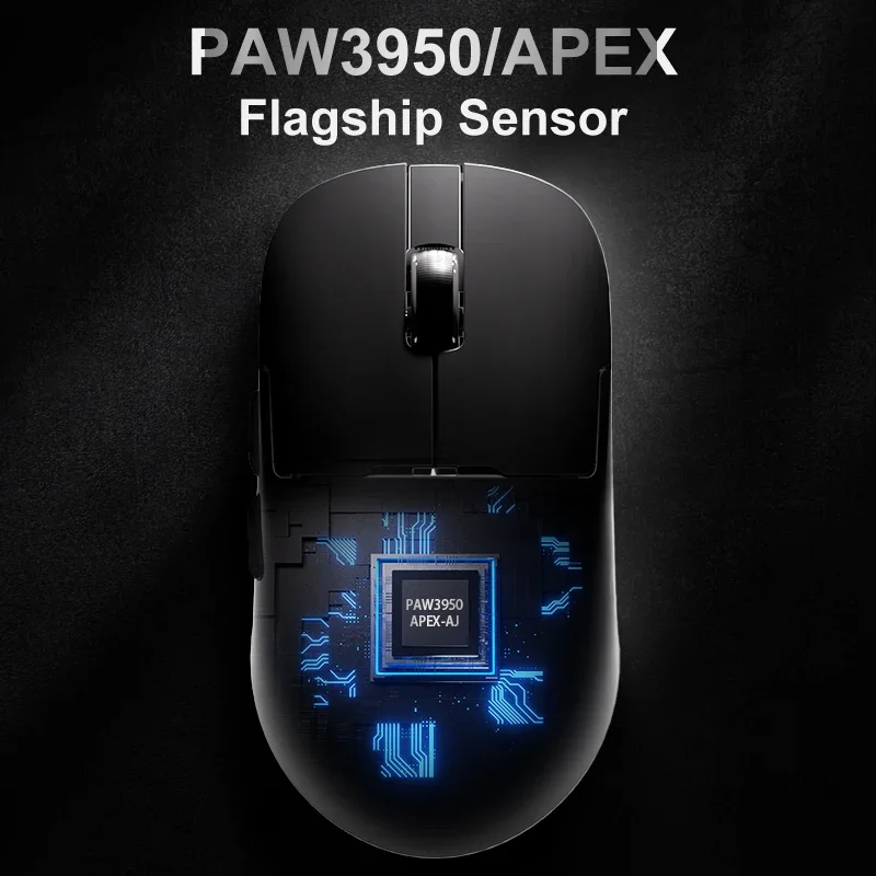 Imagem -03 - Pylv x Ajazz Aj159 Apex Mouse sem Fio Bluetooth Tri-model Rgb Doca de Carregamento Magnético Paw3950 30kdpi Mouse para Jogos de Baixa Latência