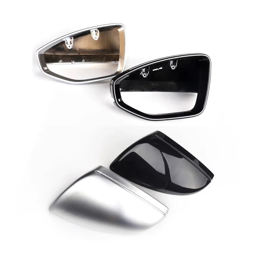 1 Pair Replacement Car Rear Mirror Cover Silver Color for Audi A6 C8 2019 2020 2021 2022 2023 2024 2025 Exterior Accessories - view 4
