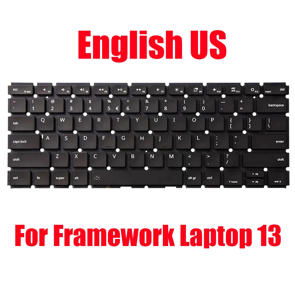 

US UK JP Laptop Keyboard For Framework Laptop 13 English United Kingdom Japanese Black With Backlit New