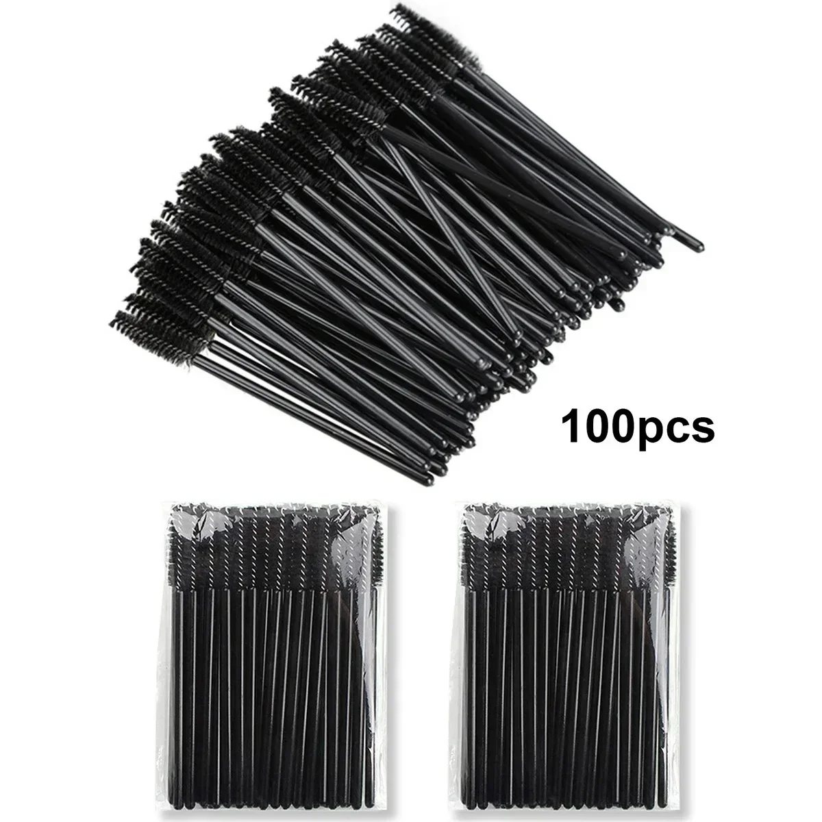 الجملة 100 قطعة المتاح رمش فرش Spoolies مايكرو لاش عصي الماسكارا أمشاط ل رمش تمديد ماكياج أدوات التجميل