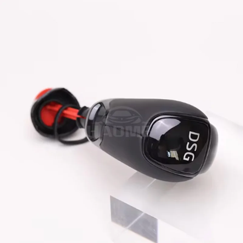 For Skoda Octavia Superb Yeti DSG Gear Shift Knob Leather With DSG LOGO Car Parts Gear Shift Head Car Accessories