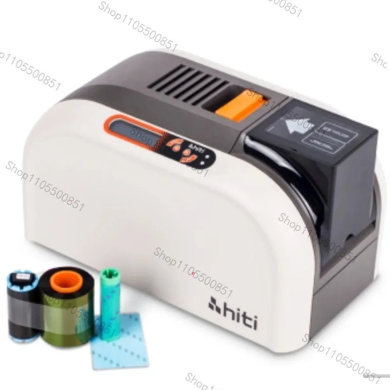 Used Hiti CS220E desktop single double sided direct card printing sublimation plastic pvc ID card printer