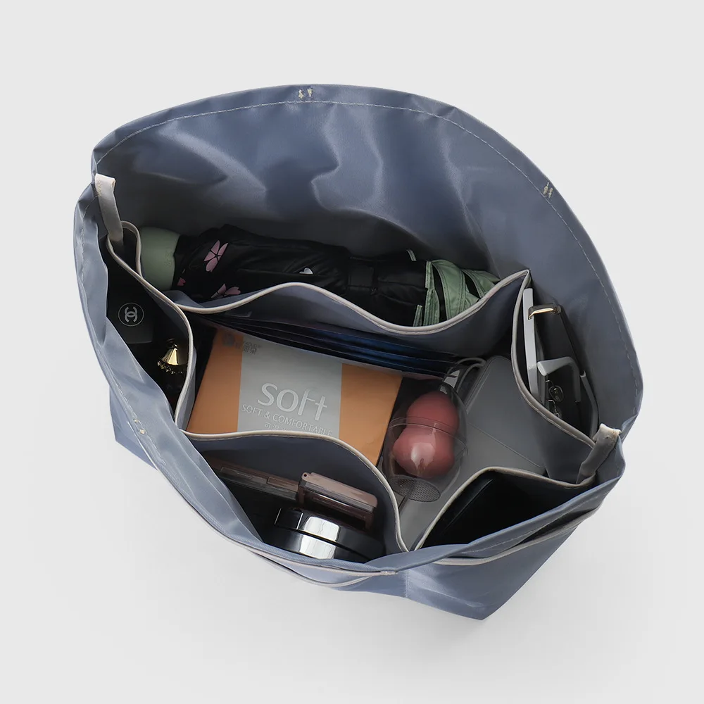 جديد نايلون شبكة الداخلية حقيبة الجعة قدرة المضادة للانهيار حمل بطانة حقيبة متعددة جيب توسيع الفضاء إدراج مقصورات الحقيبة #3