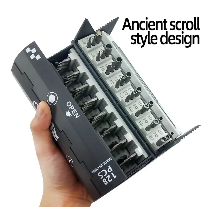 128 in 1 Precision Screwdriver Set Screw Driver Bits Portable Professional Electronic Repair Tool Set Magnetic Phillips Torx
