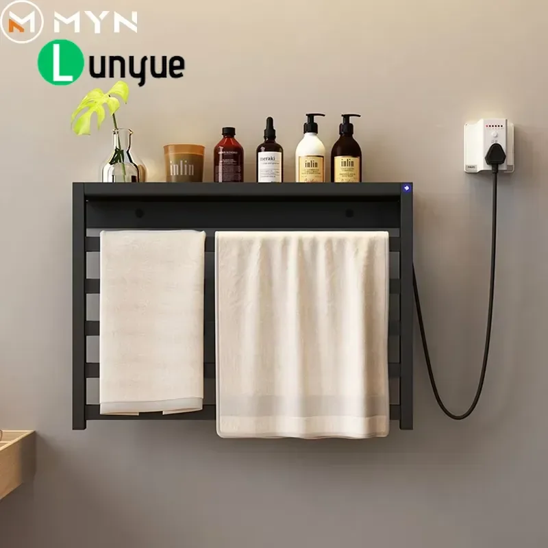 Electric Towel Rack Constant Temperature Heated Towel Warmer for Bathroom Home Hotel Wall Mounted Space Saving Fast Drying