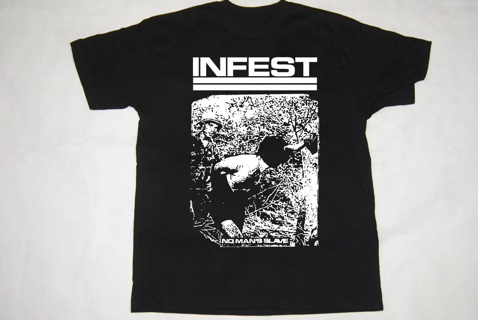 Infest Band Gift For Fans Black T-Shirt Cotton All