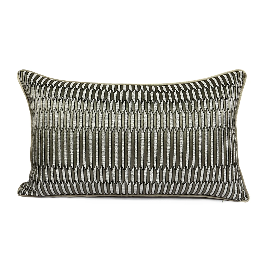 Modern Fashion Geometric Brown White Pillow Case Patterns Sofa Chair Designer Hotel Cushion Cover Decorative Gift Home 45x45cm