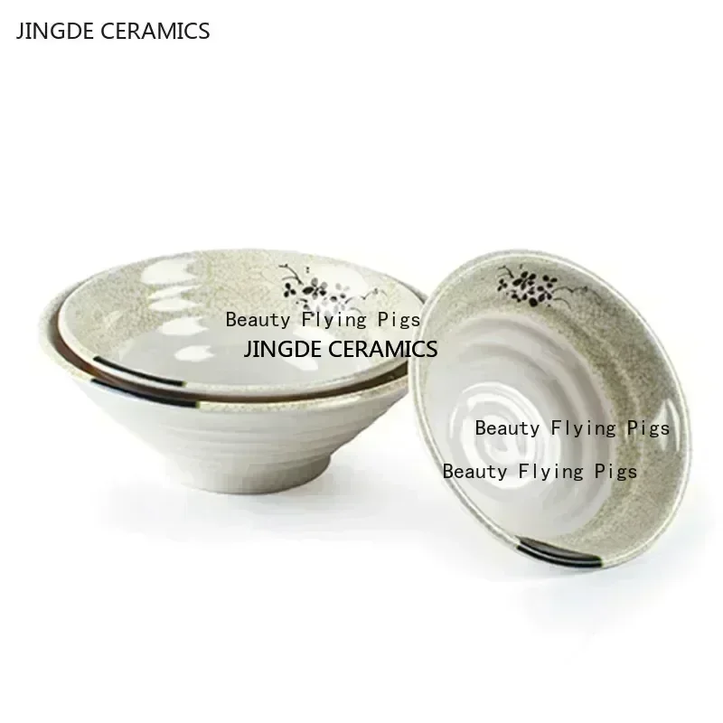Melamine Noodle Bowl Household Plastic Tableware Restaurant Commercial Ramen Salad Bowl Thickened Not Easily Broken Soup Bowls