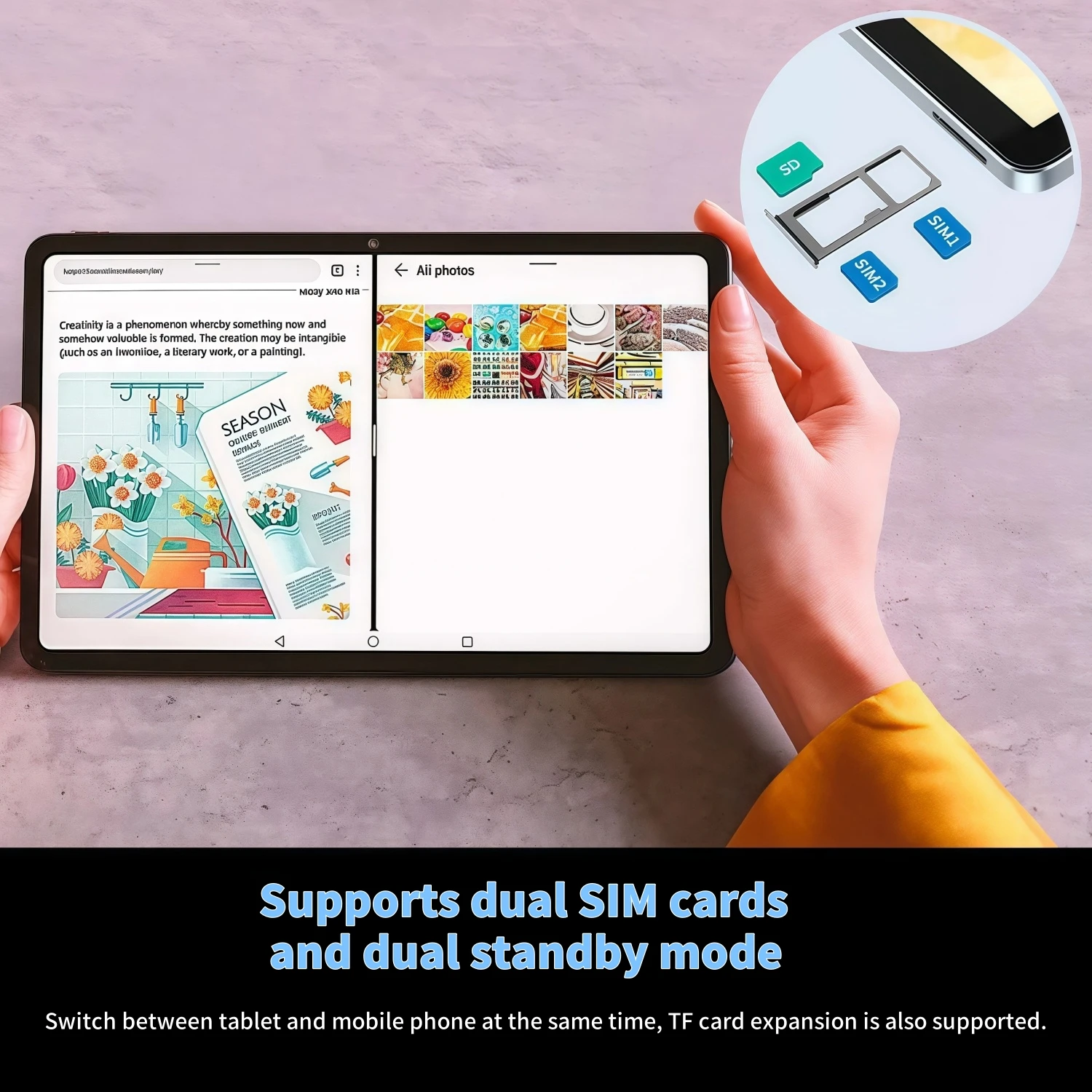 2025 النسخة العالمية الأصلية PAD 7S Ultra Snapdragon 8GEN3 Android 15 Tablet 11 بوصة HD 2 GB + 2 TB 20000 mAh 5G Dual SIM Wifi Tables PC