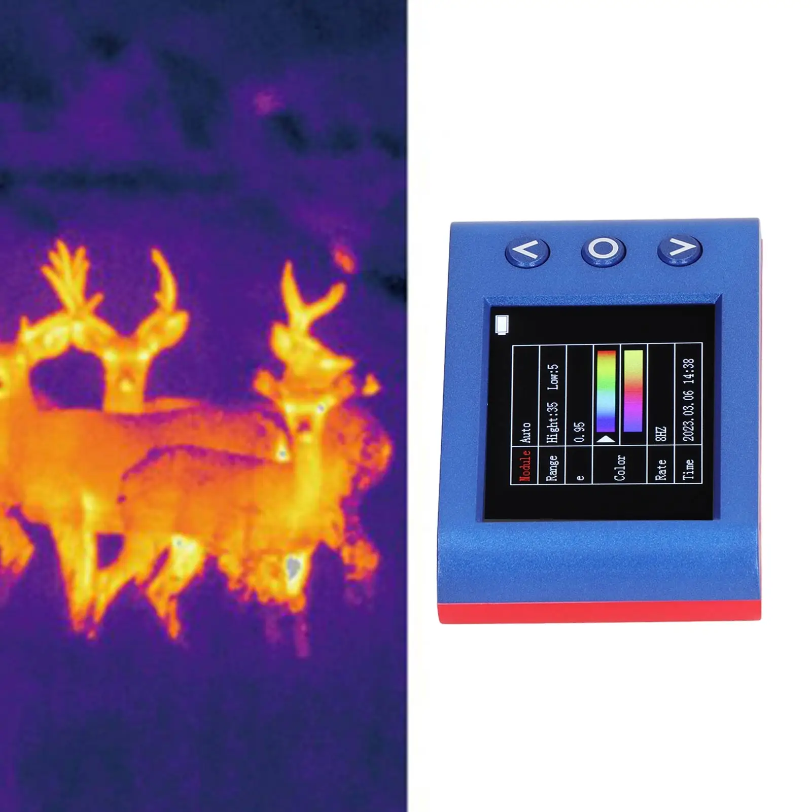 2.4in LCD Display Infrared Thermal Imager 8Hz  USB Interface Handheld Thermal Imaging Camera 320x240 Thermal Imaging Camera