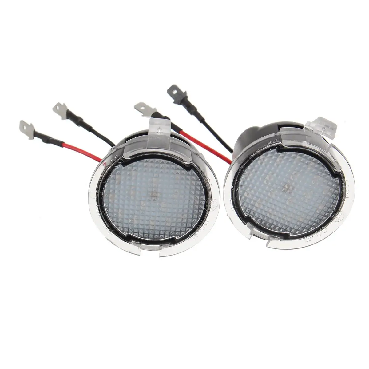 2pcs 18LED Puddle Light Under Side Mirror Light Signal Lamp For Ford Edge Fusion Flex Explorer Mondeo Taurus F-150 Expedition