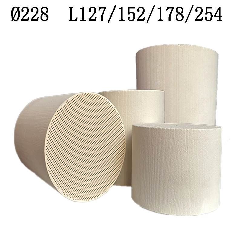 Диаметр 228 мм, дизельный выхлопной фильтр, керамический DPF, долговечный керамический внутренний сердечник для дизельных автомобилей