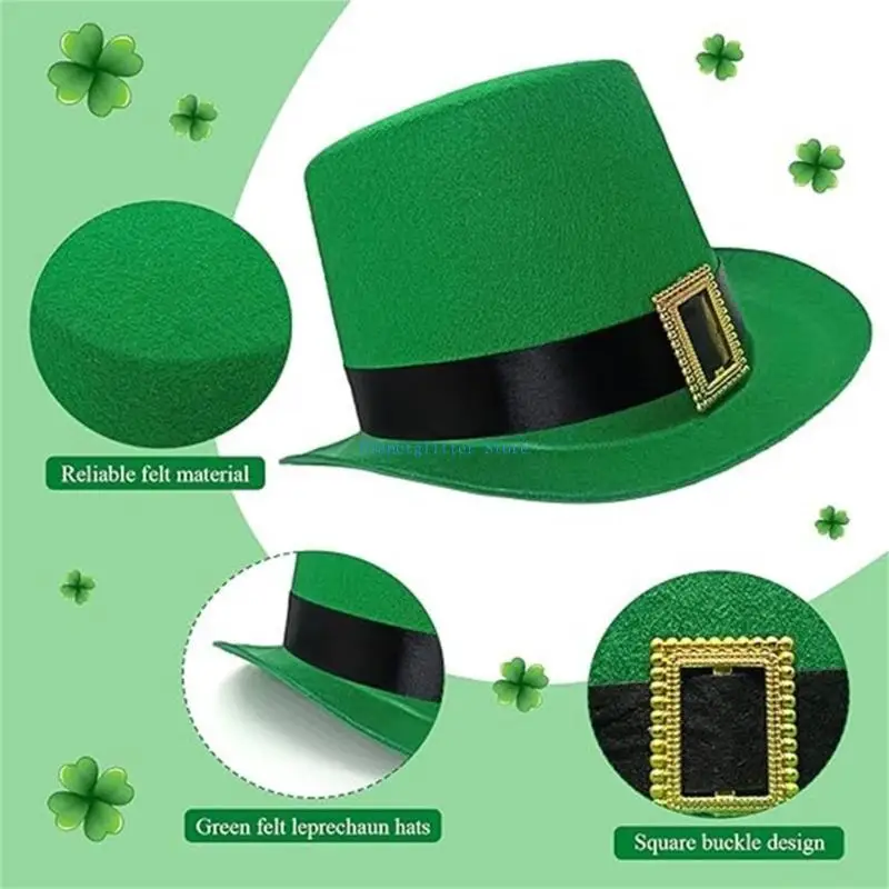 

652B Irish Patricks Day Funny Irish National Day Hat Personality Carnivals Hat