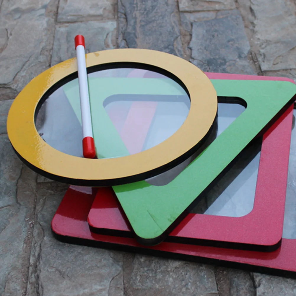 

1 Set Round Kids Hand Drum With Drumstick Durable Percussion Instrument For Music Celebration Festival Decor Kids Percussion