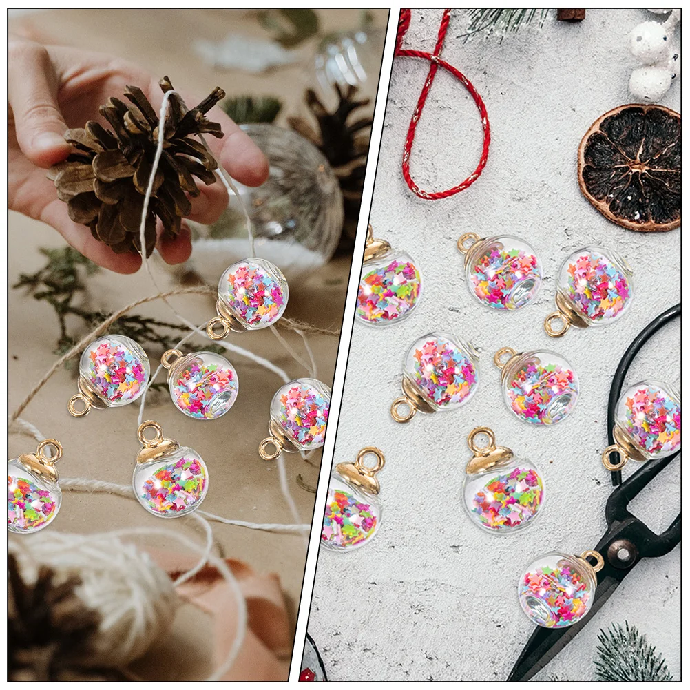 

40pcs Mini Star Sequin Balls Colorful Shiny Charms For Diy Jewelry Making Necklace Bracelet Earrings Craft Party Decor