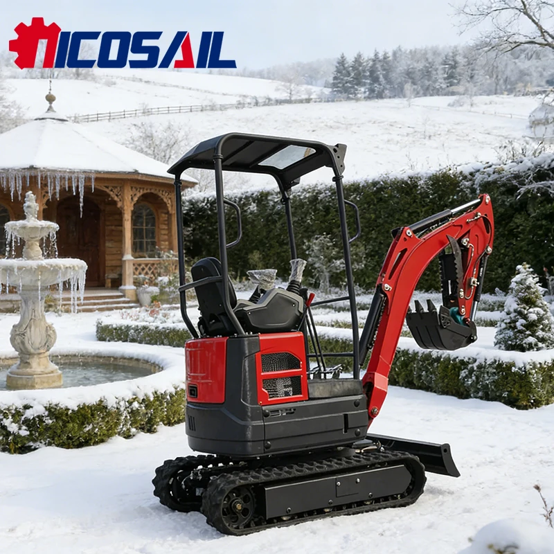 Nowa koparka o udźwigu 1,8 tony, z certyfikatem CE i EPA, nowa koparka gąsienicowa, mała koparka do kopania i pakowania, silnik Kubota.