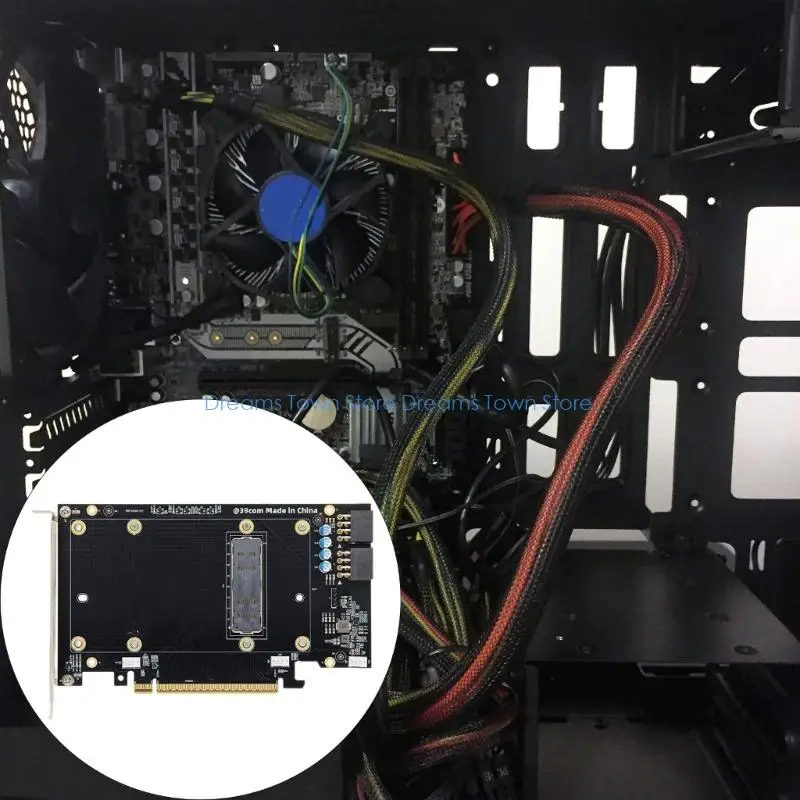 HX6A PCIe X16 Interfaces Converters Board SXM2 Graphics Card Adapter Auto Speed Adjustment