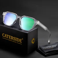 CATERSIDE, nuevas gafas de sol de moda para hombre, gafas con montura cuadrada CP Pin para mujer, gafas Retro para deportes de pesca y ciclismo al aire libre UV400