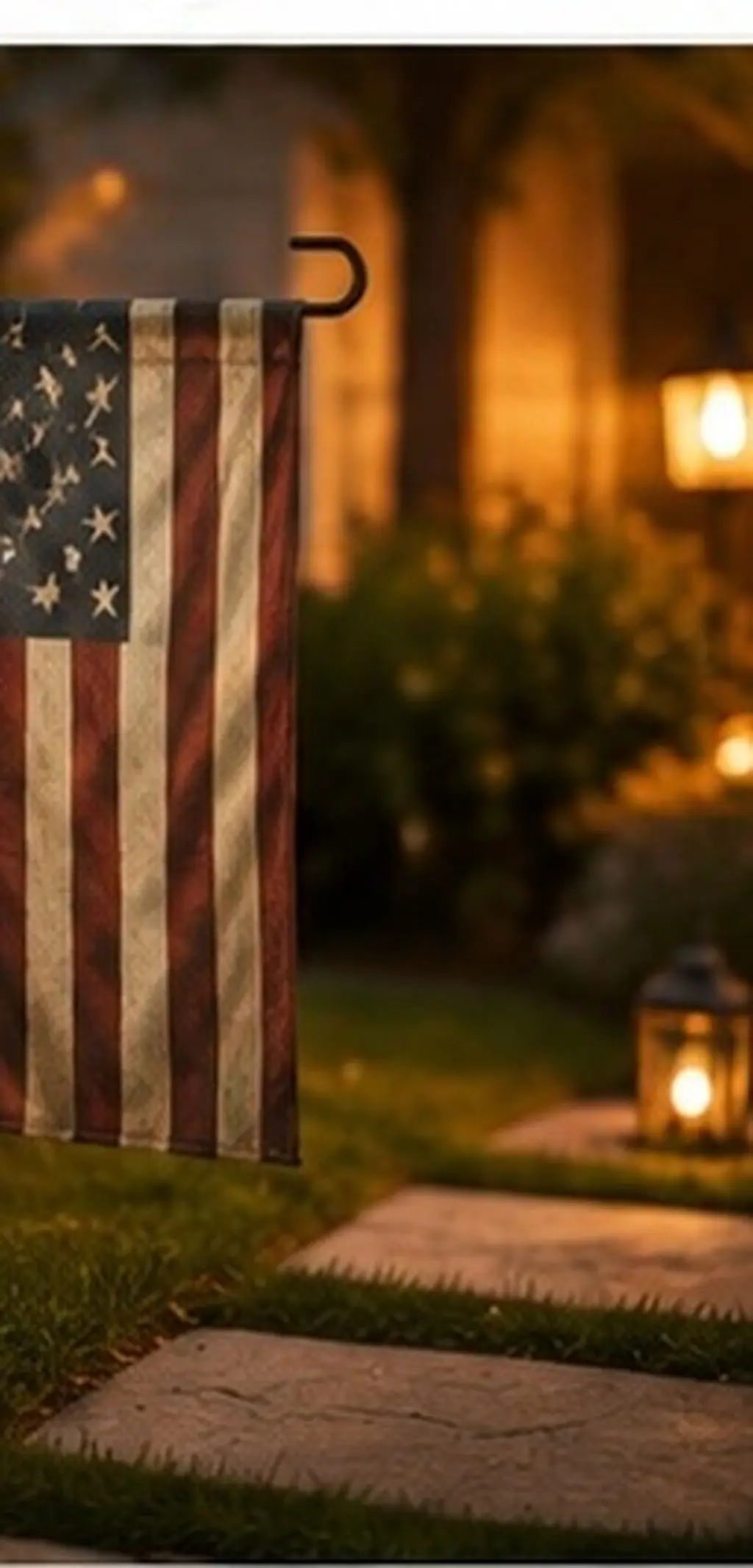 1Set Garden Flag Holder Stand Sturdy Iron Flag Pole with Ground Plug Bracket for All Garden Flags Usa Holiday Decor