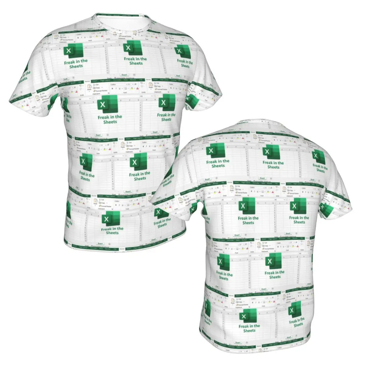 100% Cotton Freak In The Sheets Excel Spreadsheet T-Shirt Men's Fashion T Shirt Men Round Neck Summer Shirts Tops