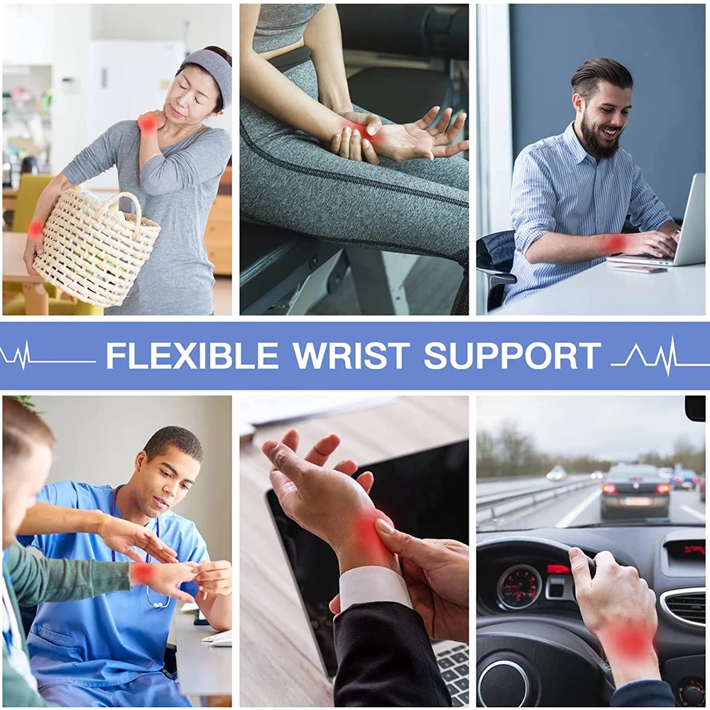 1PCS Wrist Brace Carpal Tunnel Support Pain Relief Women Men Adjustable Wrist Guard Fit Right Left Hand for Arthritis Tendonitis