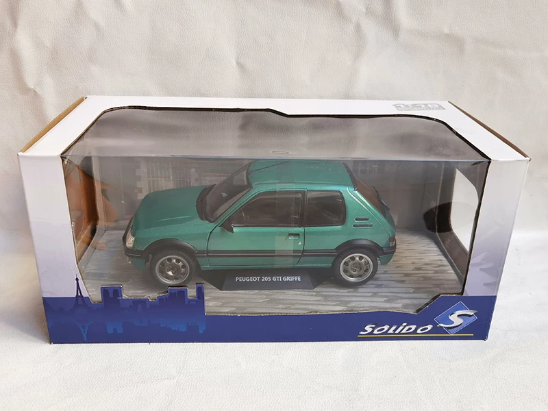 SOLIDO Diecast 1:18 Scale P 205 GTI Simulation Alloy Car Model Toy Collectible Ornaments