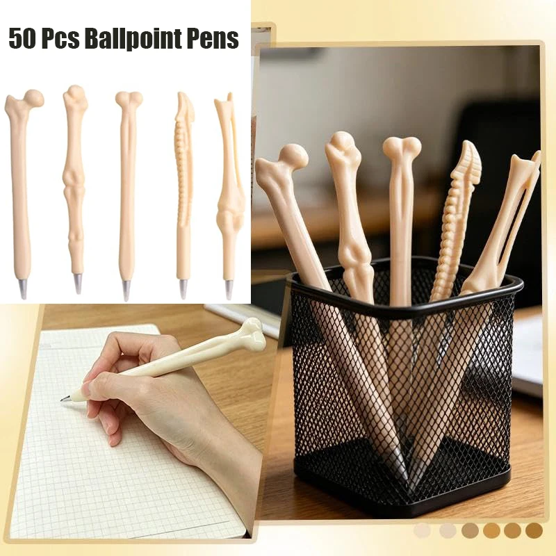 50pcs-funny-bone-ballpoint-pens-novelty-skeleton-bone-pens-classroom-rewards-for-students