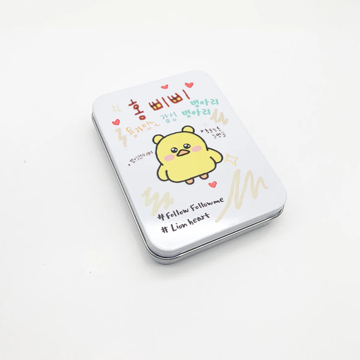 만화 동물 크리에이티브 틴 박스 11.5*8.5*2.2cm 보관함 아이돌 카드 보관함 보관함 사쿠라 김채원 후 희윤진 카즈하 홍은채 Kpop
