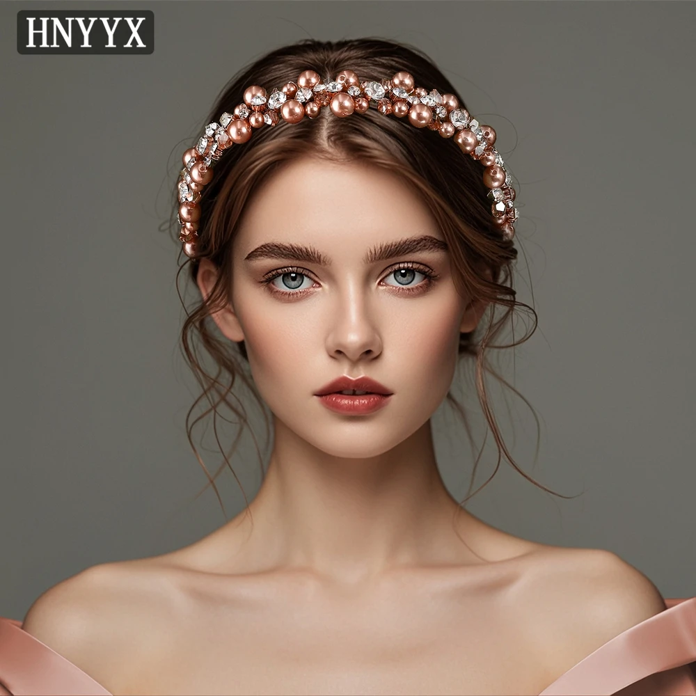 

YouLaPan Fashionable Women's Pearl Hair With Rhinestone Embellishment Suitable Weddings Banquets Parties Hair Accessories YXA280