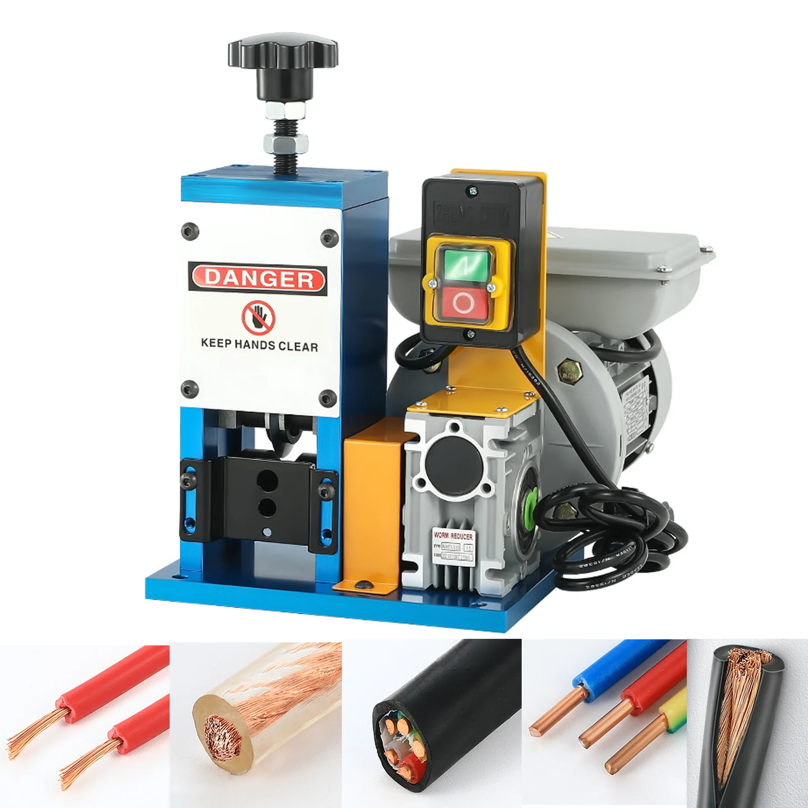 

Electric Wire Stripper Machine 1.5-25mm Wire Stripping Machine for Copper Wire Stripper Power Tool for Leftover Cable Recycling