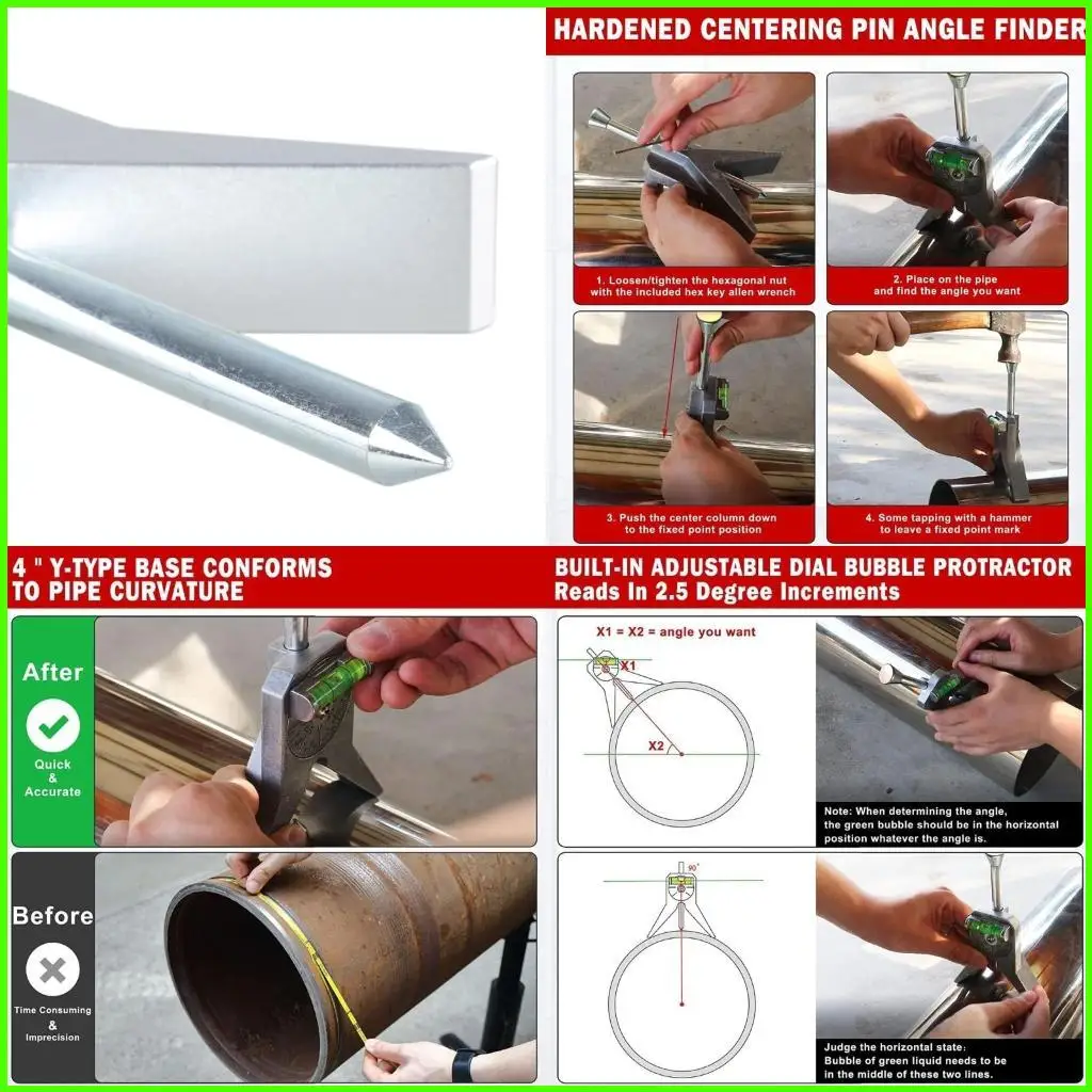 

Safety Pipe Marker Centering Tool Safety Pipe Center Finder Safety Pipe Marker Centering Head Tool