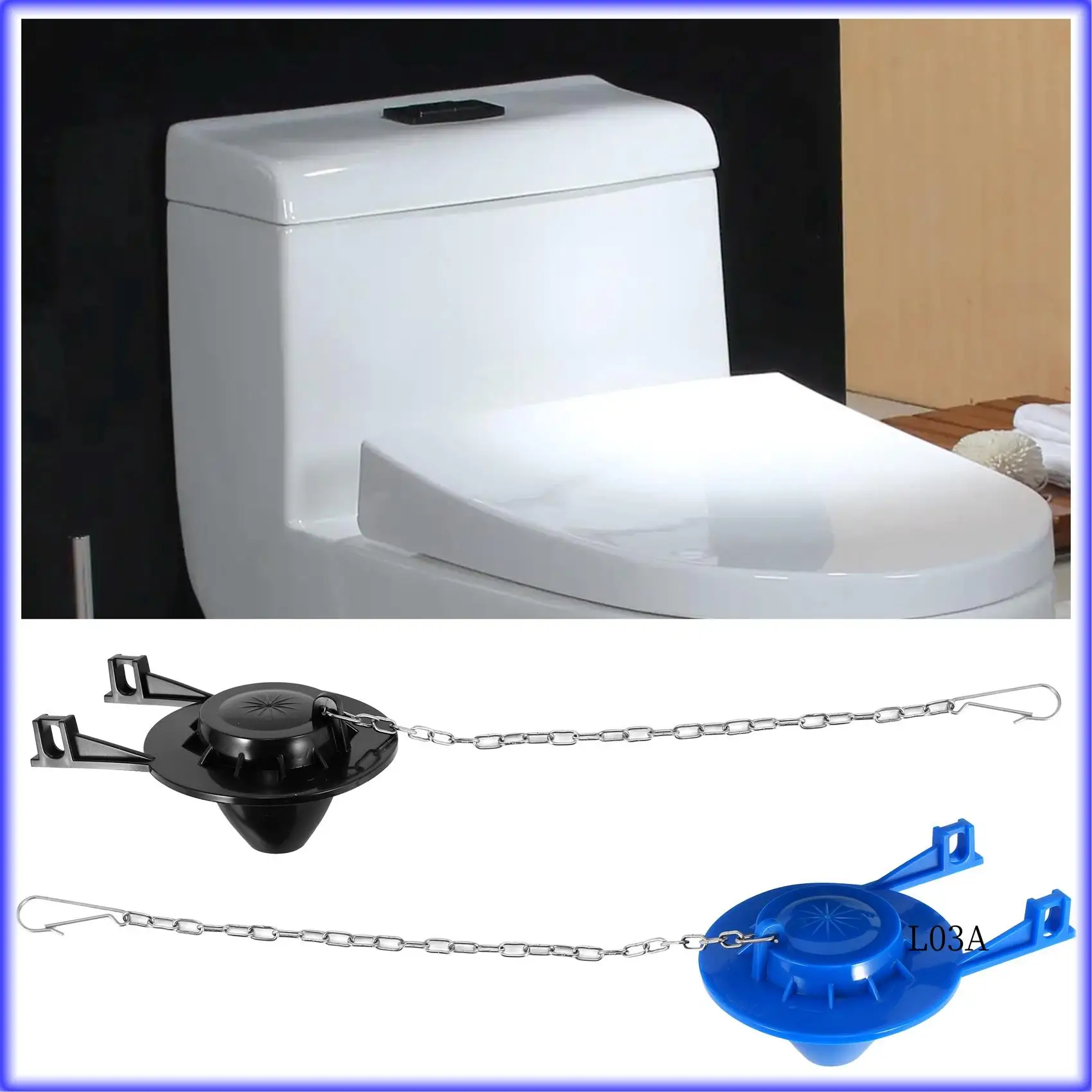 

RM-2 шт. Замена заслонки для унитаза 2-дюймовая пробка для заслонки для унитаза Водосберегающие заслонки с 2 шт. цепями для унитаза