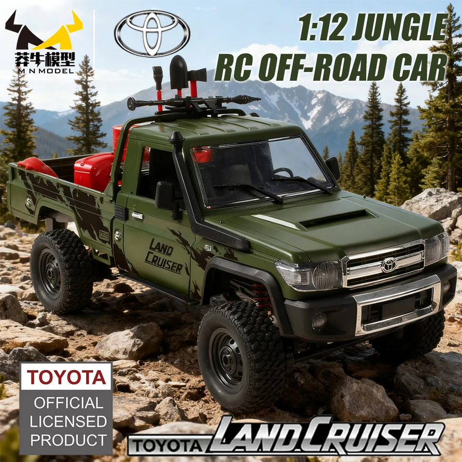 

MN МОДЕЛЬ 1:12 4WD RC Off-road Jungle Car Rock Crawler Shovel Tool Box Приключенческий грузовик Вездеход Модель игрушки для взрослых