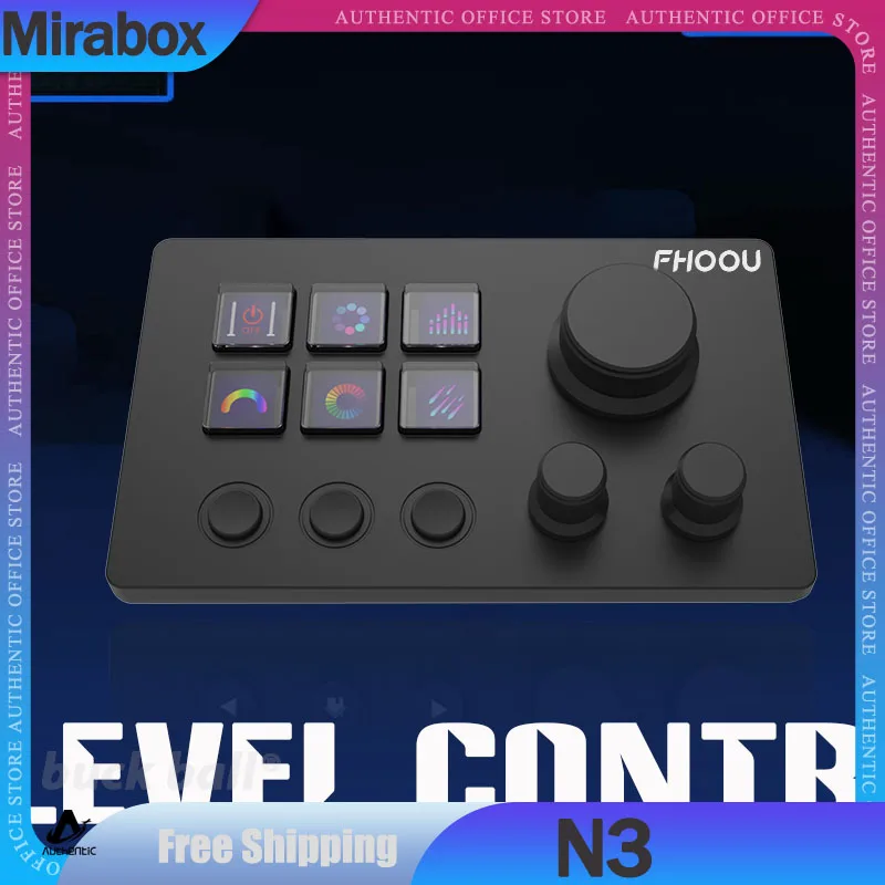 Mirabox N3 StreamDeck 글로벌 버전 스트림 데크 LCD 라이브 컨텐츠 제작 컨트롤러, Win/Mac용 맞춤형 단추 비주얼 키보드