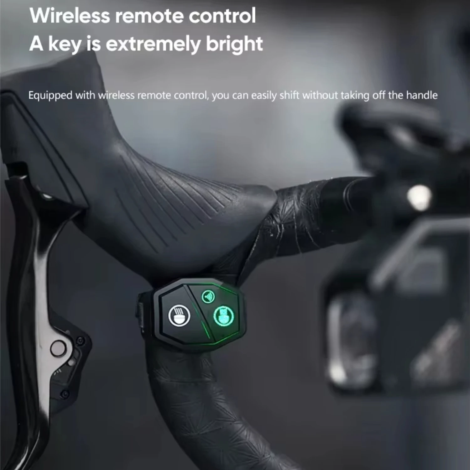 C1700 1700 Lumens Bicycle Light - W/Wireless Remote Control, 4000mAh PX6& Rechargeable Power Bank for Road/MTB